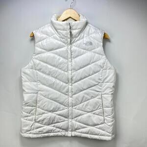The North Face 550 Puffer Vest Jacket Womens Large White